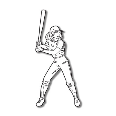 Stamping Station - Softball Batter